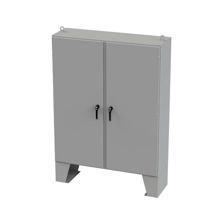 Saginaw Control & Engineering 3 Point Latch with Padlock/Keylock Handle Electrical Enclosures, 72 in H, 18 in D, 60 in W SCE-72EL6018LPPL